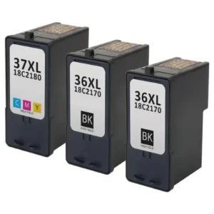36XL & 37XL Ink Cartridge 3-Pack – Balanced Black & Color Combo